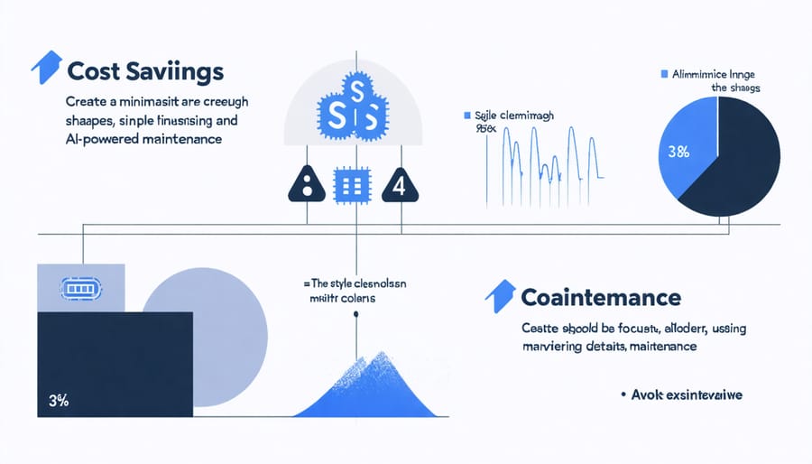 Statistical visualization of AI maintenance benefits in solar systems