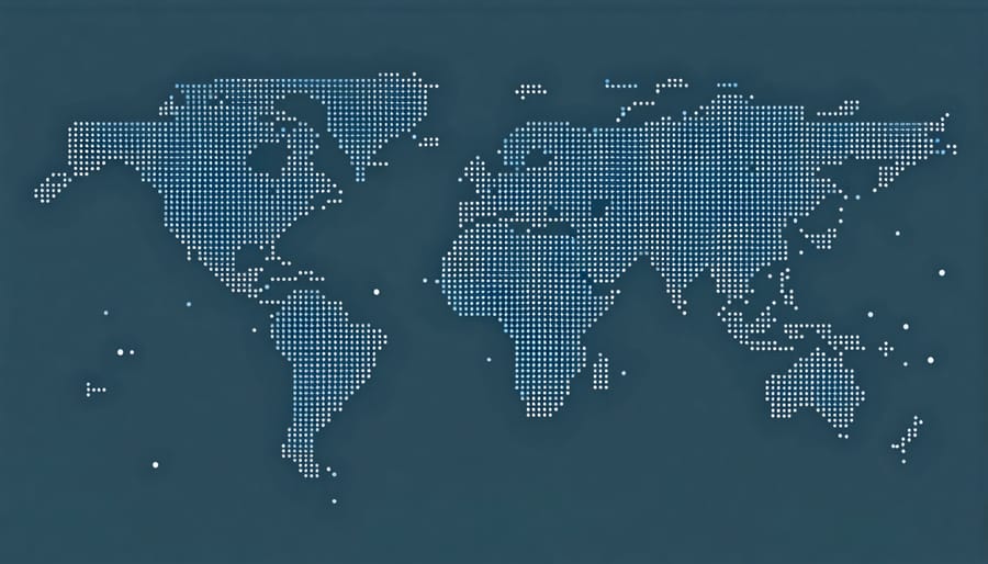 Interactive map showing research partnerships between U.S. and European coastal facilities