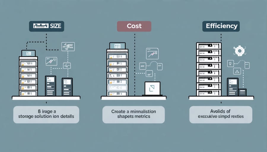 Comparative chart showing key specifications and costs of various solar energy storage technologies