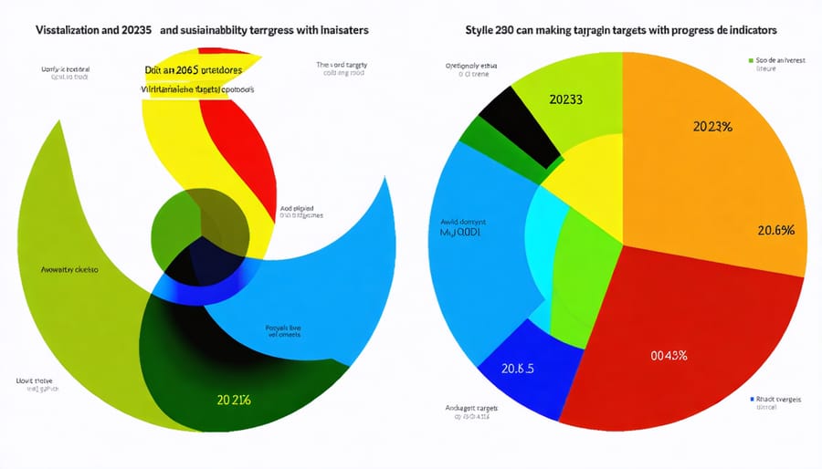 Chart displaying INOX Solar's environmental goals and progress metrics