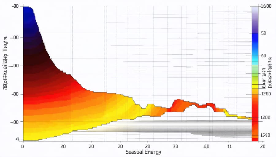 Interactive graph showing energy consumption patterns and load forecasting predictions