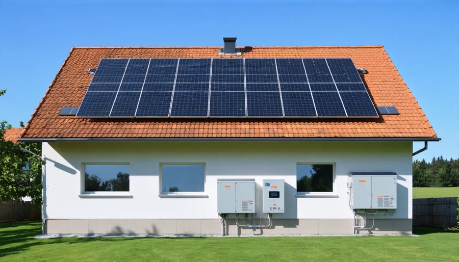 Home solar installation with quantum battery storage unit