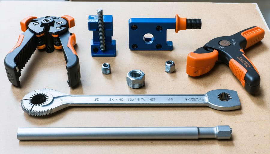 Essential specialized tools used for solar panel mounting and installation