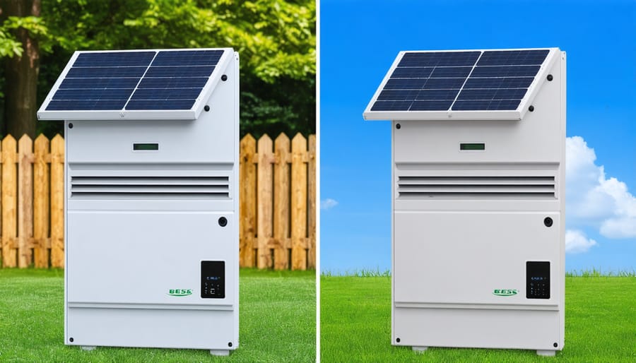 Visual comparison showing technological evolution between old and new generation BESS inverters