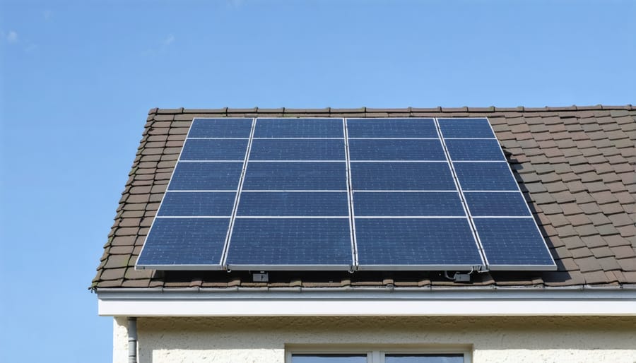 Sequence showing proper installation steps for solar panel mounting brackets