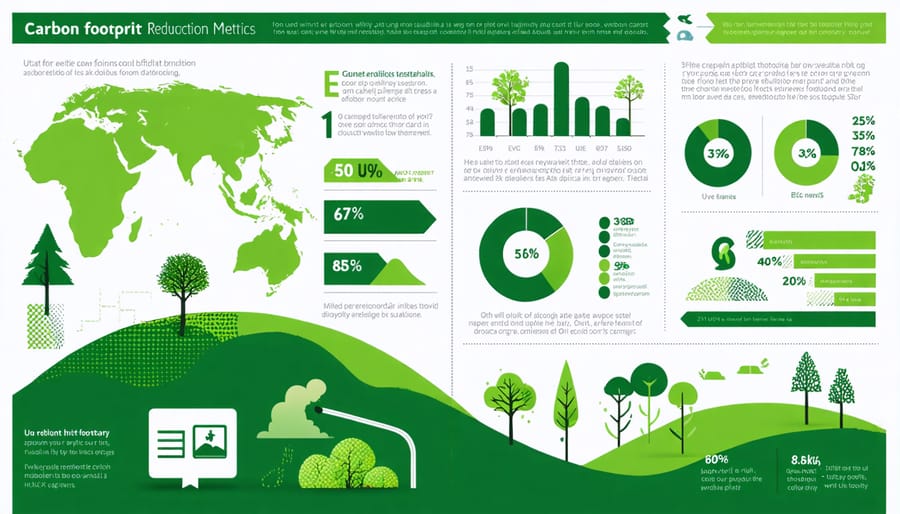 Data visualization comparing environmental impact of traditional versus sustainable solar panel materials