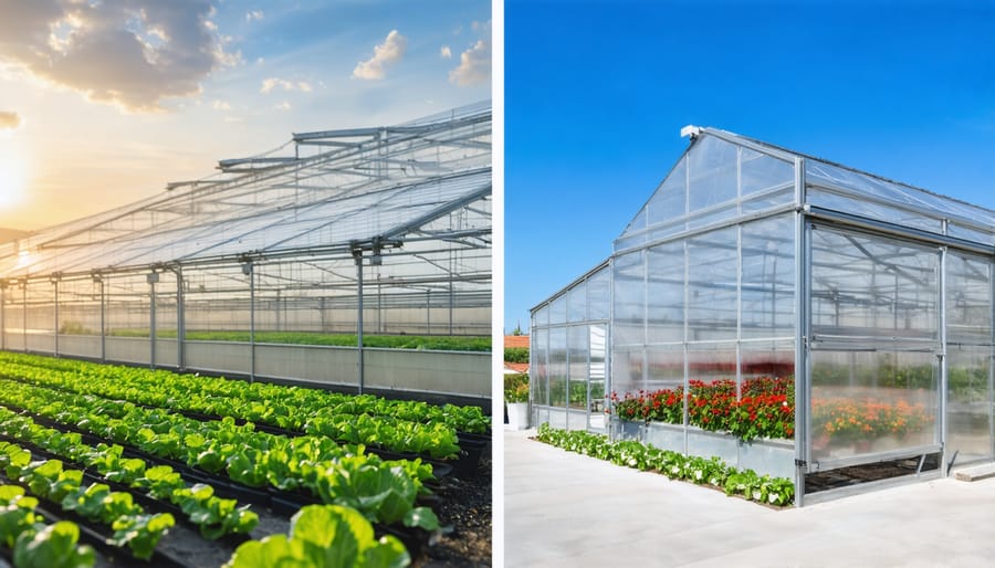 Side-by-side comparison of greenhouse operations using hybrid power system during different seasons