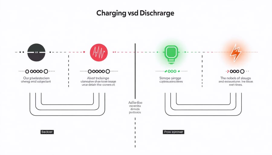 Visual representation of Powerwall 3 charging and discharge cycles